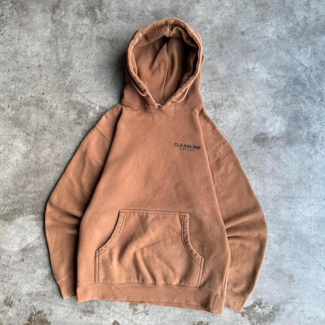 Independent Trading Co Men's Brown and Tan Hoodie